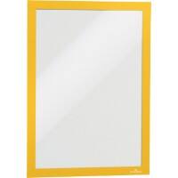 Cadre d'affichage DURABLE DURAFRAME A4 Autocollant Jaune PVC (Polychlorure de vinyle) 487204 20,5 (l) x 0,6 (p) x 29 (h) cm 2 unités