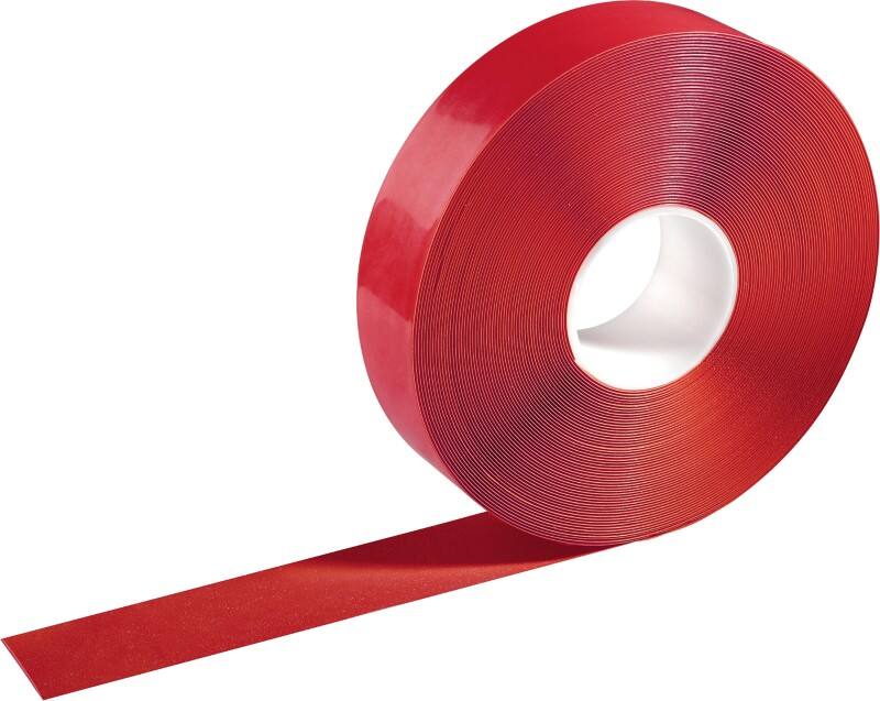 Ruban de marquage au sol DURABLE DURALINE Strong Rouge 50 mm (L) x 30 m (L) PVC (Polychlorure de vinyle) 172503   