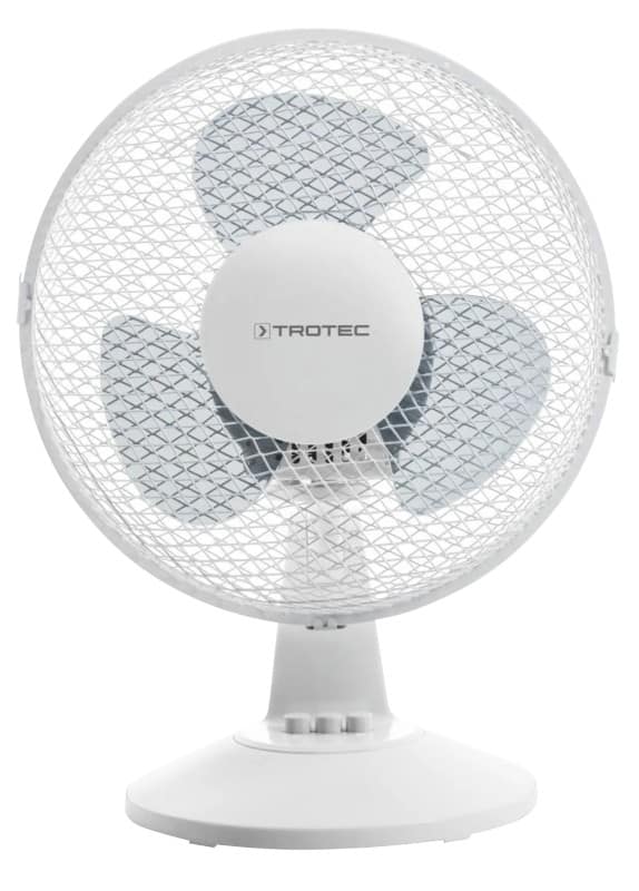 Ventilateur de table TROTEC Hauteur non réglable 28 x 22 x 39 cm Blanc TVE 10