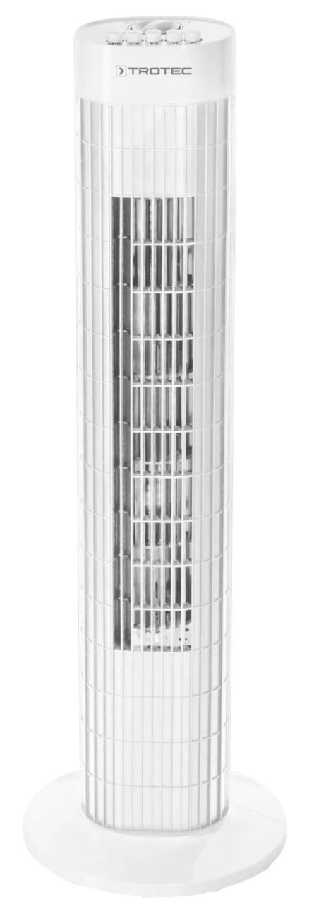 Ventilateur tour TROTEC Hauteur non réglable 24 x 24 x 76 cm Blanc TVE 30