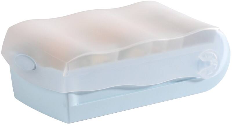 Boîte à fiches HAN Croco A8 PP (Polypropylène) Bleu pastel 1 boîte + 100 fiches