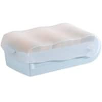 Boîte à fiches HAN Croco A8 PP (Polypropylène) Bleu pastel 1 boîte + 100 fiches