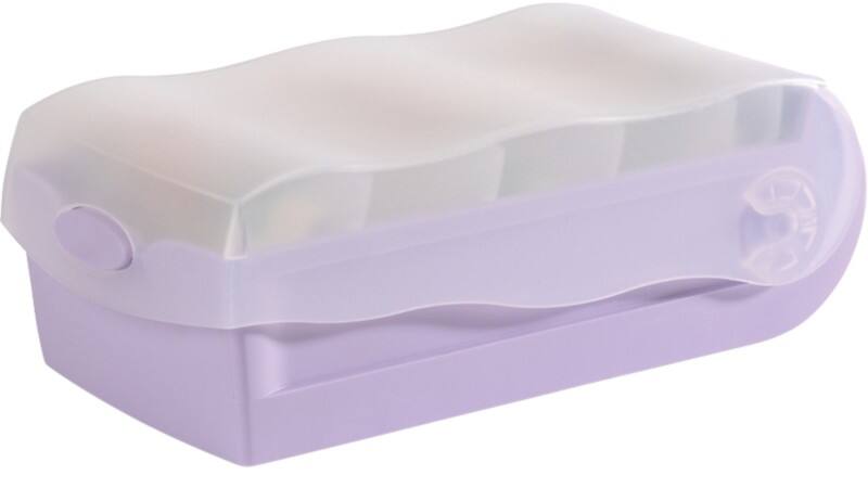 Boîte à fiches HAN Croco A7 PP (Polypropylène) Violet 1 boîte + 100 fiches