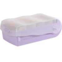 Boîte à fiches HAN Croco A7 PP (Polypropylène) Violet 1 boîte + 100 fiches