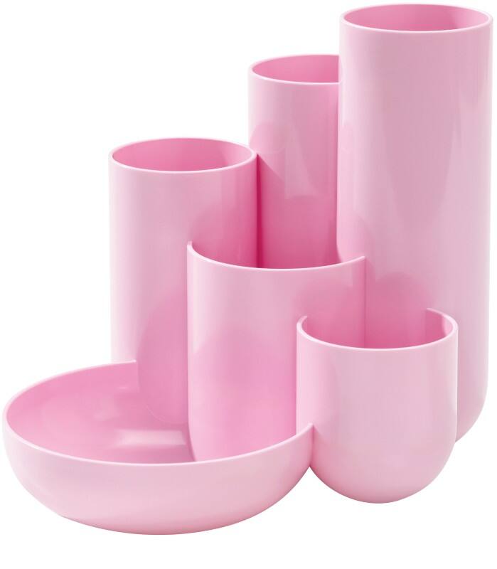Porte-stylos HAN CAMPUS 6 compartiments PS (Polystyrène) Rose pastel