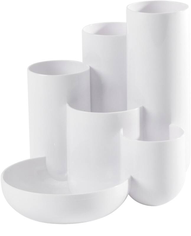 Porte-stylos HAN CAMPUS 6 compartiments PS (Polystyrène) Blanc