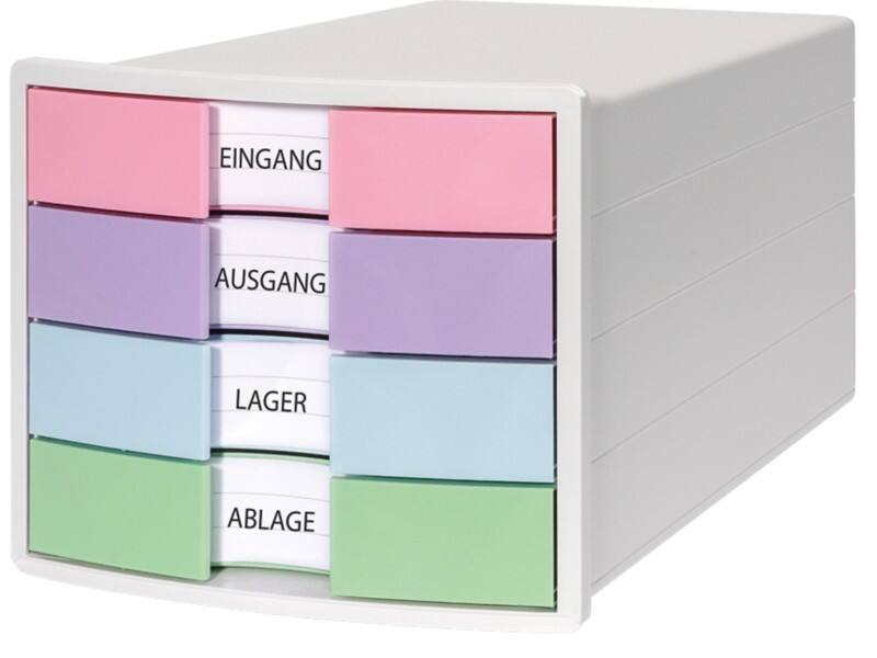 Module à tiroirs HAN IMPULS PS (Polystyrène) Blanc 4 Tiroirs 28 x 36,7 x 23,5 cm