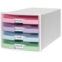 Module à tiroirs HAN IMPULS PS (Polystyrène) Blanc 4 Tiroirs 28 x 36,7 x 23,5 cm