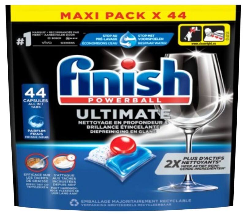 Tablettes pour lave-vaisselle Finish Powerball Ultimate All in 1 44 unités