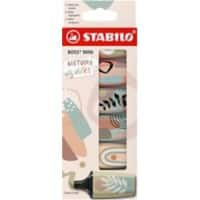 Surligneur STABILO BOSS MINI 07/06-31 Assortiment Large Biseautée 6 Unités