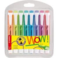 Surligneur STABILO Swing Cool 275/8-3 Assortiment Large Biseauté - 8 Unités