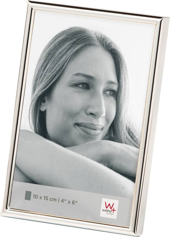 Cadre photo walther design Sur table Argenté WD015S 11,2 (L) x 1 (P) x 16,2 (H) cm WD015S