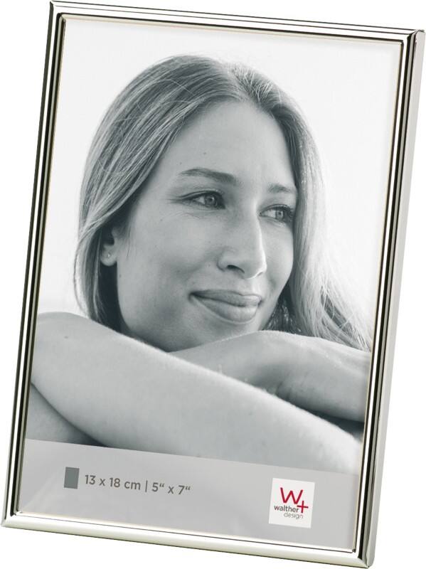 Cadre photo walther design Sur table Argenté WD318S 13,3 (L) x 1 (P) x 18,7 (H) cm WD318S