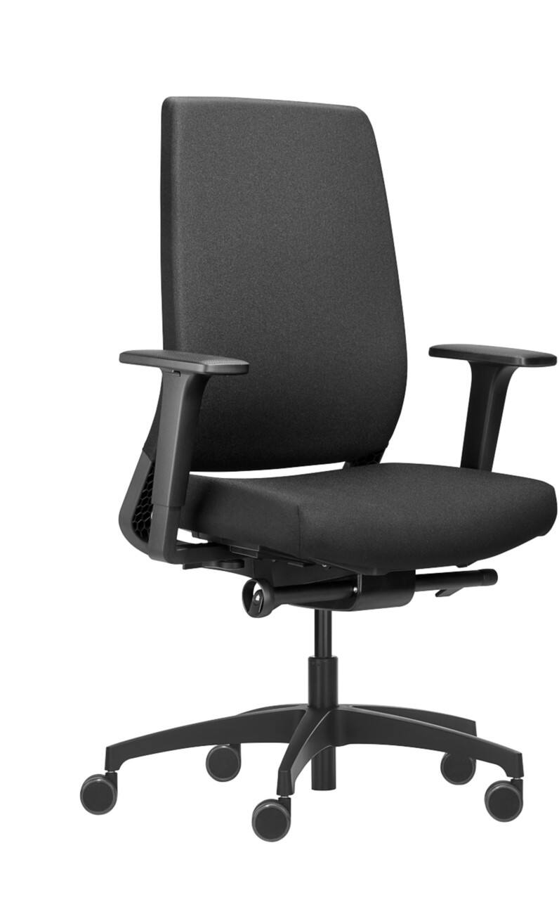 Chaise de télétravail Dauphin Mécanisme synchrone Tissu Accoudoirs 4D 120 kg 720 x 720 x 1160 mm
