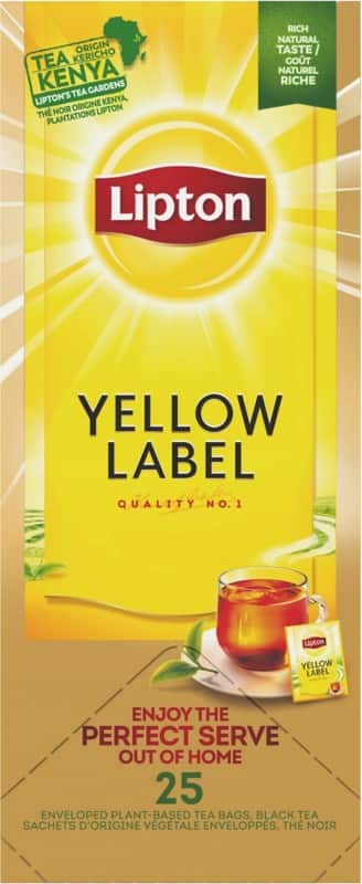 Thé noir Lipton FGS Yellow Label 25 unités