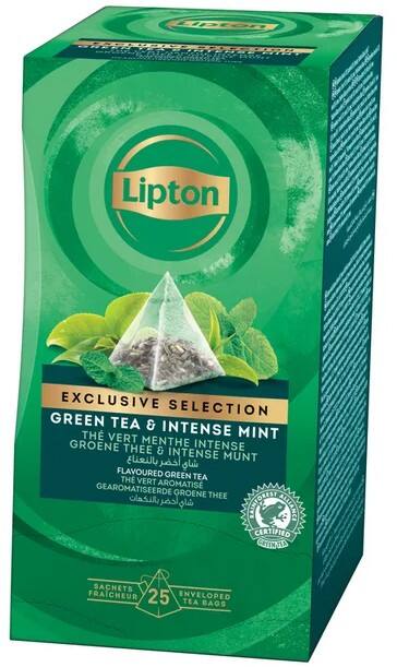 Thé vert Lipton Exclusive Selection Herbal Menthe 25 Unités