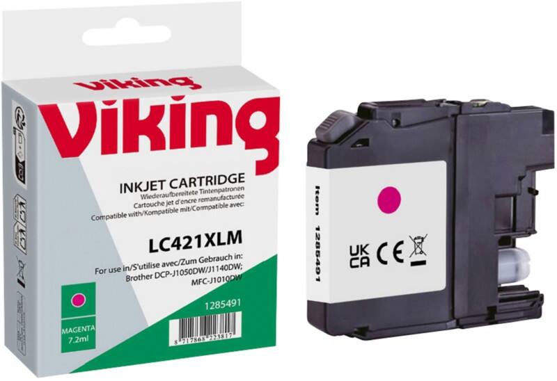Cartouche jet d’encre Viking LC-421XLM Compatible NB-RLC421XLM Magenta