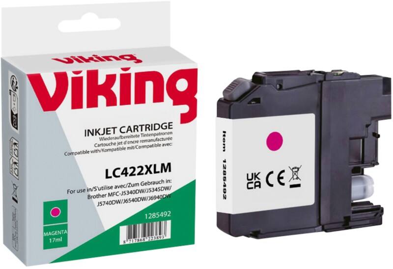 Cartouche jet d’encre Viking LC-422XLM Compatible NB-RLC422XLM Magenta