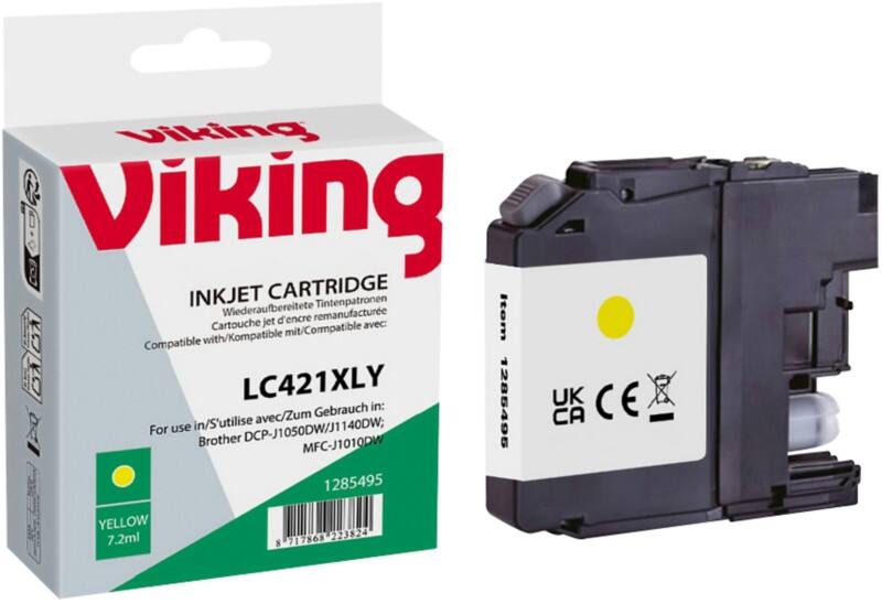 Cartouche jet d’encre Viking LC-421XLY Compatible NB-RLC421XLY Jaune