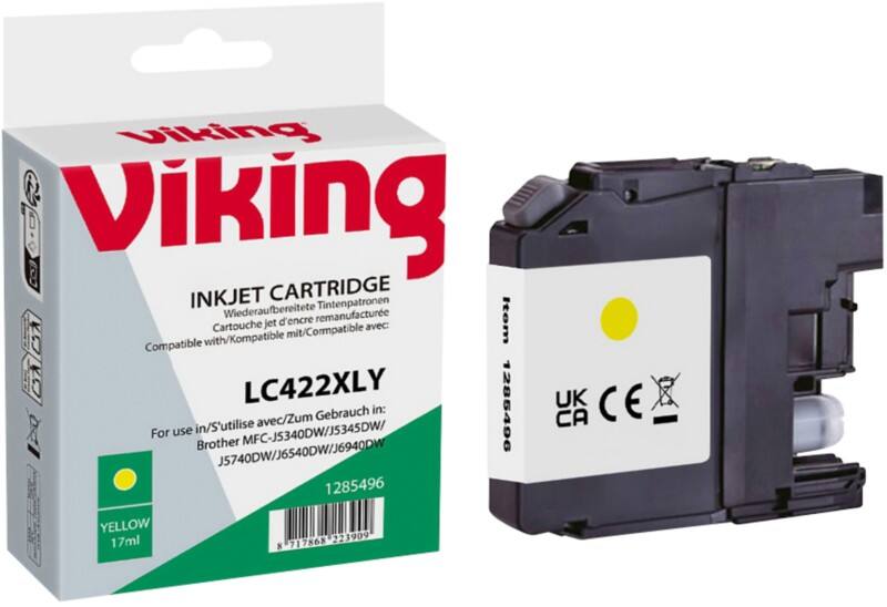 Cartouche jet d’encre Viking LC-422XLY Compatible NB-RLC422XLY Jaune