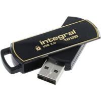 Clé USB Integral 16 Go USB Type-A Doré, noir
