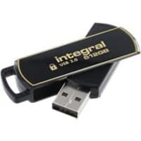 Clé USB Integral 512 Go USB Type-A Doré, noir