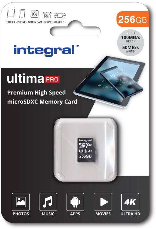 Carte MicroSD Integral MicroSD 256 Go Class 3
