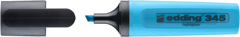 Surligneur edding 345 Bleu 2-5 mm Biseauté Rechargeable