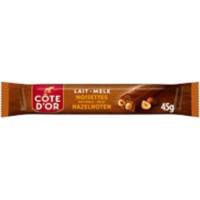 Barre chocolatée Côte d'Or Chocolat au lait, noisette 45 g
