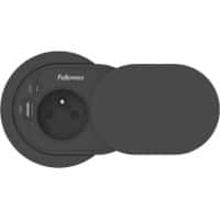 Rallonge Fellowes USB-A et USB-C 1 prise 2 m Noir