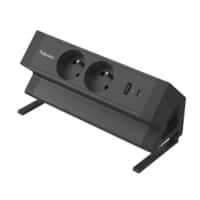 Multiprise bureau Fellowes USB-A et USB-C 2 prises 2 m Noir