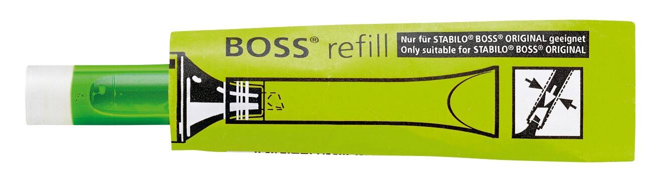 Recharge pour surligneur STABILO BOSS ORIGINAL refill Vert 070/33