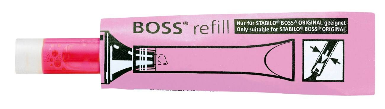 Recharge pour surligneur STABILO BOSS ORIGINAL refill Rose 070/56