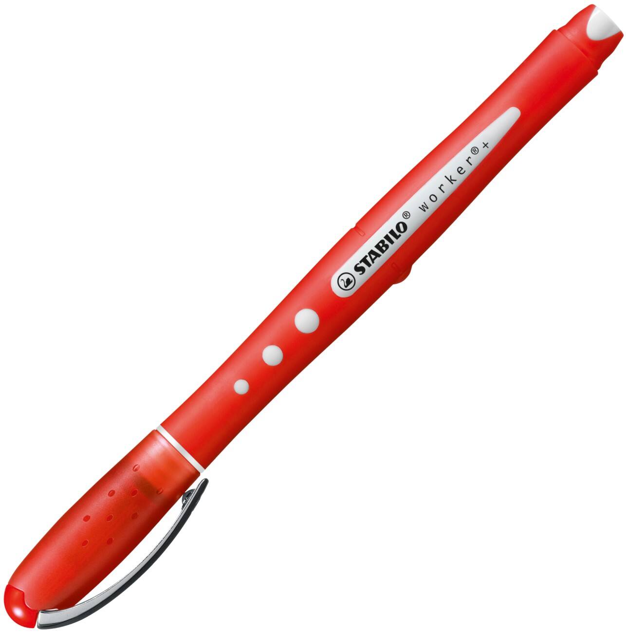 Stylo roller STABILO worker colorful 2019/40 Rouge Moyen