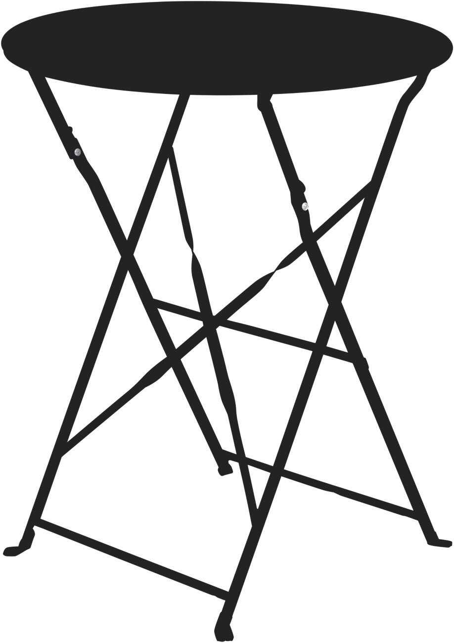 Table ronde meet powered by PAPERFLOW EDEN Non réglable en hauteur TAEDENO.01 600 x 600 x 730 mm