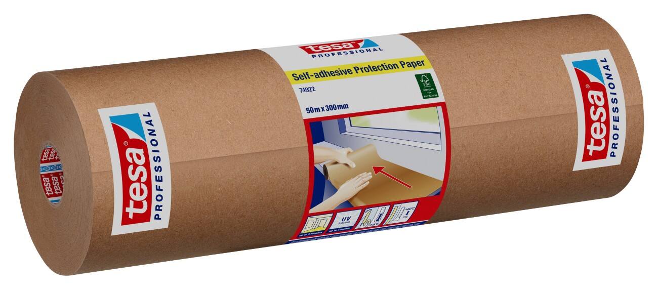 Ruban de papier kraft tesa Professional Autocollant 50 m x 300 mm