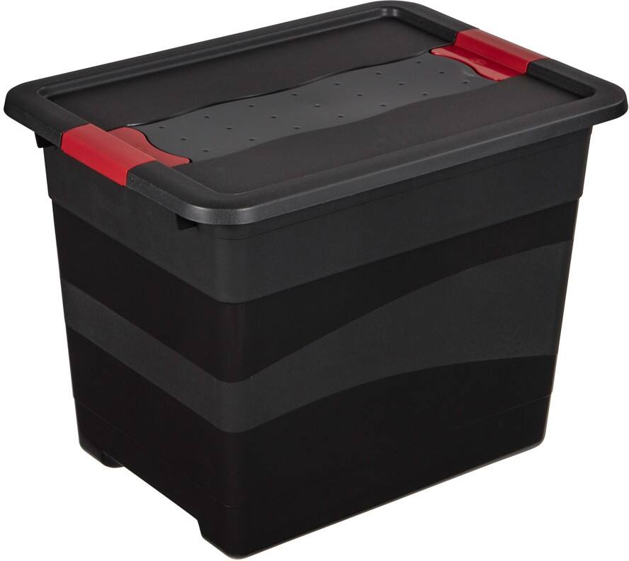 Boîte de rangement keeeper Eckhart Polypropylène 24 L Avec couvercle Gris 29,5 x 30 cm
