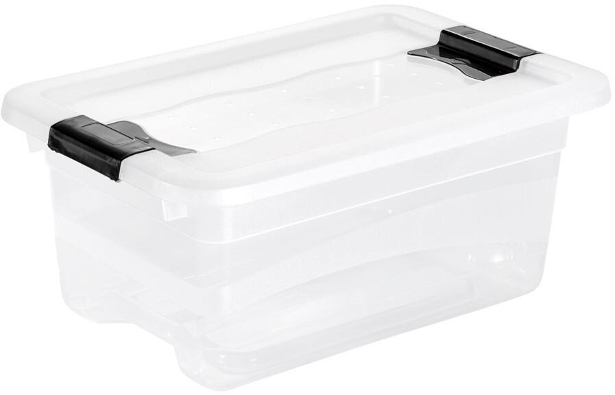 Boîte de rangement keeeper Cornelia Polypropylène 4 L Avec couvercle Transparent 19,5 x 12,5 cm