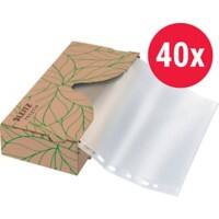 Pochettes perforées Recycle Leitz 90% Recyclé Relief Transparent 11 perforations 40220003 40 unités