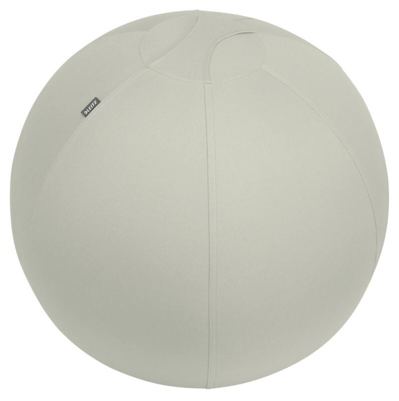 Ballon d'assise antibasculement Leitz Ergo Active 6542 Poignée de transport Lavable 65 cm Jusqu'à 150 kg Gris clair