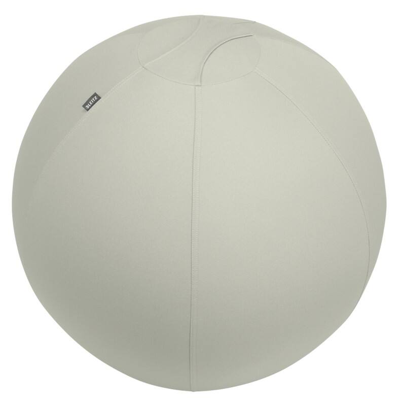 Ballon d'assise antibasculement Leitz Ergo Active 6543 Poignée de transport Lavable 75 cm Jusqu'à 150 kg Gris clair
