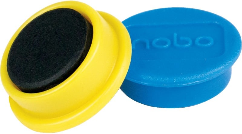 Aimants pour tableau blanc Nobo 1915297 24 mm Rond Assortis 10 unités
