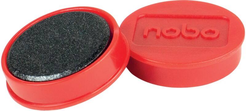 Aimants pour tableau blanc Nobo 1915300 32 mm Rond Rouge 10 unités