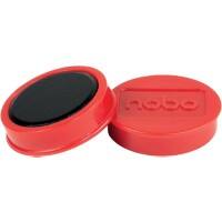 Aimants pour tableau blanc Nobo 1915307 38 mm Rond Rouge 10 unités