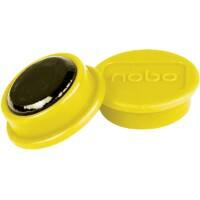 Aimants pour tableau blanc Nobo 1915295 24 mm Rond Jaune 10 unités