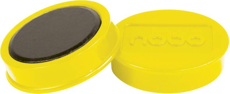 Aimants pour tableau blanc Nobo 1915309 38 mm Rond Jaune 10 unités