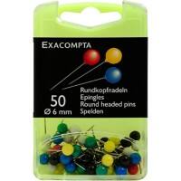 Épingles pour carte Exacompta Sphérique Assortiment 50 unités