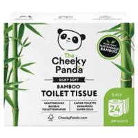 Papier toilette The Cheeky Panda Toilet Roll 3 épaisseurs PFTOILT24 24 rouleaux de 200 feuilles