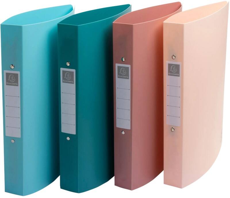 Classeur à anneaux Exacompta Skandi 30 mm PP (Polypropylène) A4 Maxi 2 Anneaux Assortiment 54470E 4 Unités