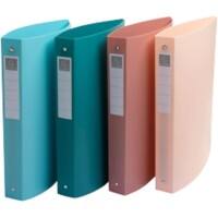 Classeur à anneaux Exacompta Skandi 30 mm PP (Polypropylène) A4 Maxi 4 Anneaux Assortiment 51470E 4 Unités